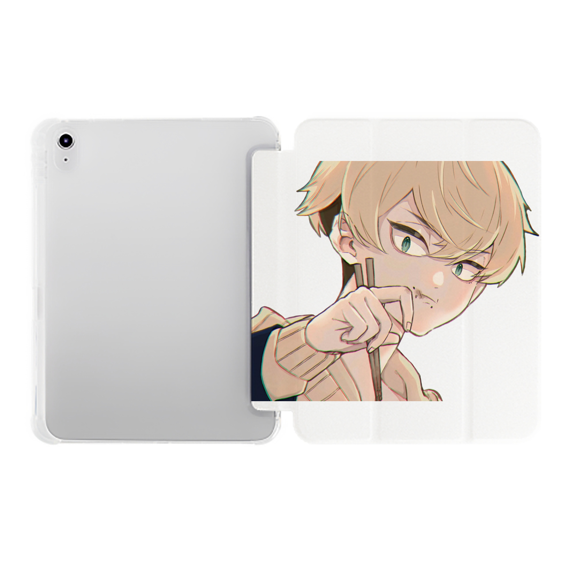 （画像用） 東京リベンジャーズ Tokyo Revengers IPad ケース ペン収納付き 三つ折りスタンド PUレザー×シリコン 対応機種9.5/10.5/10.9インチ